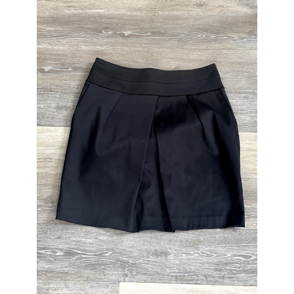 ZARA Black Satin Skirt Large